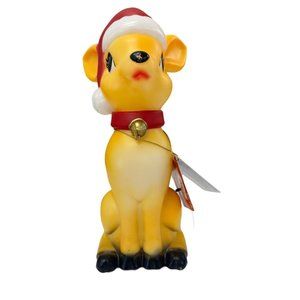 Holiday Time Indoor 11 Inch Christmas Reindeer Table Top Light Up Blow Mold NEW!